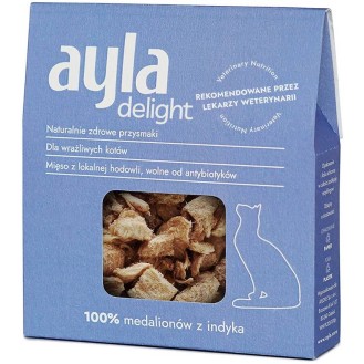 Ayla Delight Medaliony z indyka Przysmaki liofilizowane dla kota op. 28g
