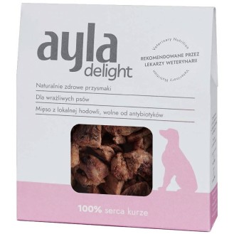 Ayla Delight Serca kurze Przysmaki liofilizowane dla psa op. 28g