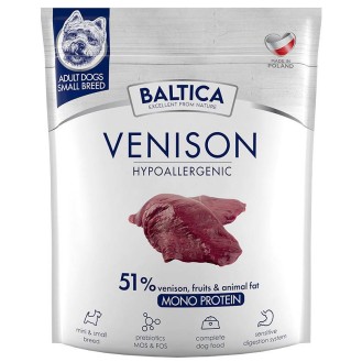 Baltica Hypoallergenic Adult Small Venison Sucha karma dla psa op. 1kg [Data ważności: 6.06.2026]