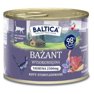 Baltica Smaki Regionów Adult Mono Bażant Mokra karma dla kota op. 185g