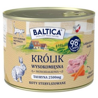 Baltica Smaki Regionów Adult Mono Królik Mokra karma dla kota op. 185g