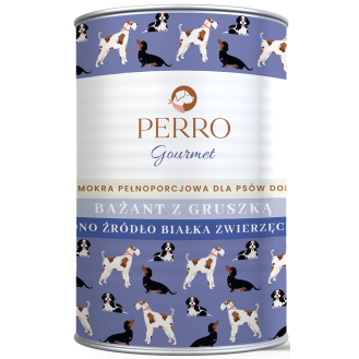 Perro Gourmet Adult Bażant z gruszką Mokra Karma dla psa op. 400g