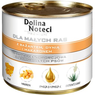 Dolina Noteci Premium Adult Small Bażant z dynią i makaronem Mokra Karma dla psa op. 185g