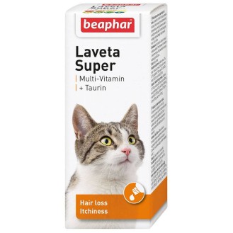 Beaphar Preparat regenerujący sierść Laveta Super dla kota poj. 50ml