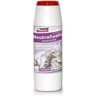 Super Benek Neutralizator zapachów lawendowy dla kota op. 500g