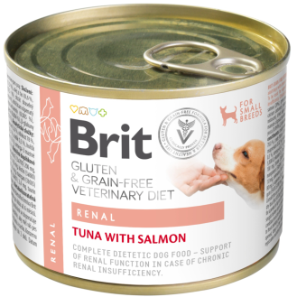 Brit Veterinary Diet Renal Tuna&Salmon&Pea Mokra Karma dla psa op. 200g