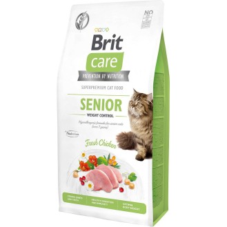 Brit Care Cat Grain-Free Senior&Weight Control Sucha Karma dla kota op. 7kg