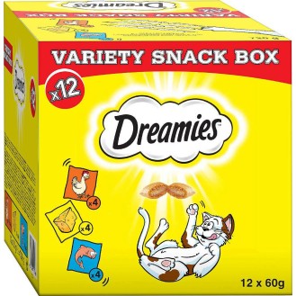 Dreamies Przysmak Variety Snack Box Mix smaków dla kota op. 12x60g