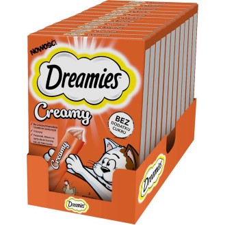 Dreamies Creamy Przysmak z kurczakiem dla kota op. 4x10g PAKIET 11szt.