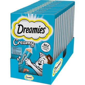 Dreamies Creamy Przysmak z łososiem dla kota op. 4x10g PAKIET 11szt.