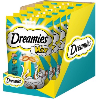 Dreamies Mix Przysmak z serem i o smaku łososia dla kota op. 60g Pakiet 6szt.