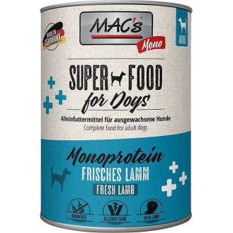 Mac's Adult Superfood Monoprotein Jagnięcina Mokra Karma dla psa op. 800g