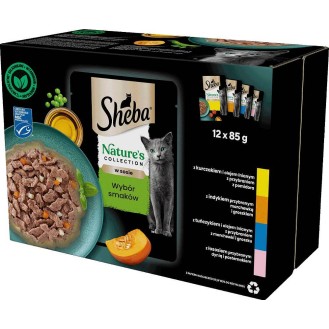 Sheba Nature's Collection Wybór smaków w sosie Adult Mokra Karma dla kota op. 12x85g