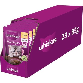 Whiskas Junior Mokra Karma z kurczakiem w galaretce dla kociąt op. 28x85g