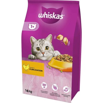 Whiskas Adult z Kurczakiem Sucha Karma dla kota op. 14kg