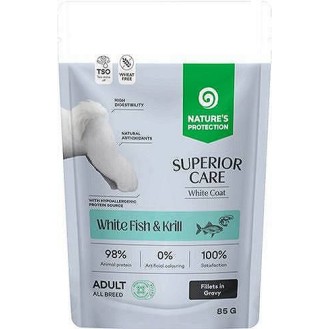 Nature's Protection Superior Care Adult White Fish&Kill Mokra Karma dla psa op. 85g