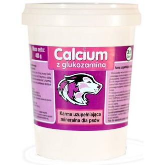 Calcium Preparat witaminowy Fioletowy z glukozaminą dla psa op. 400g