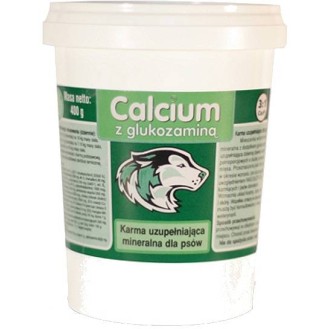 Calcium Preparat witaminowy Zielony z glukozaminą dla psa op. 400g