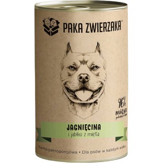 Paka Zwierzaka Jagnięcina i jabłko z miętą Mokra karma dla psa op. 400g