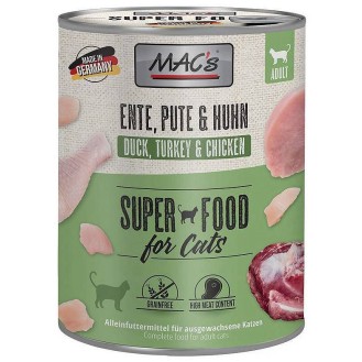Mac's Adult Kaczka z indykiem i kurczakiem Mokra Karma dla kota op. 800g