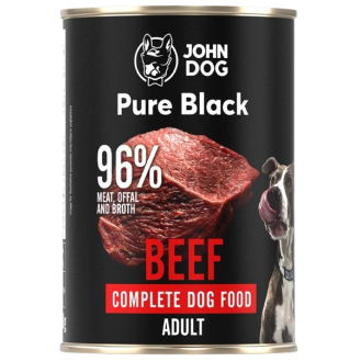 John Dog Pure Black Adult Beef Mokra Karma dla psa op. 400g