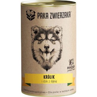 Paka Zwierzaka Królik i dzik z dynią Mokra karma dla psa op. 400g