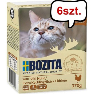 Bozita Adult Kurczak w galaretce Mokra Karma dla kota op. 370g Pakiet 6szt.