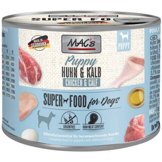 Mac's Puppy Kurczak z cielęciną Mokra Karma dla psa op. 200g