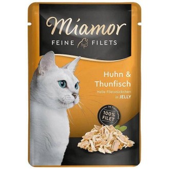 Miamor Feine Filets Adult Tuńczyk i kurczak Mokra Karma dla kota op. 100g SASZETKA