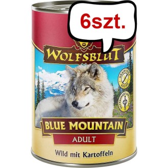 Wolfsblut Adult Blue Mountain Mokra Karma dla psa op. 395g Pakiet 6szt.
