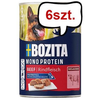Bozita Adult Monoprotein Beef Mokra Karma dla psa op. 400g Pakiet 6szt. WYPRZEDAŻ