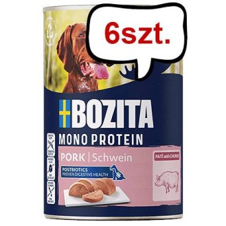 Bozita Adult Monoprotein Pork Mokra Karma dla psa op. 400g Pakiet 6szt. WYPRZEDAŻ