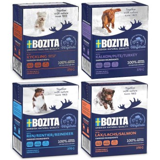 Bozita in Jelly Pakiet degustacyjny Mokra Karma dla psa op. 12x370g