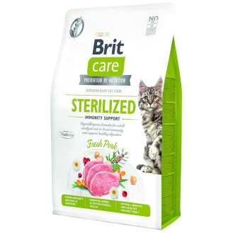 Brit Care Cat Sterilized Immunity Support Fresh Pork Sucha Karma dla kota op. 2kg