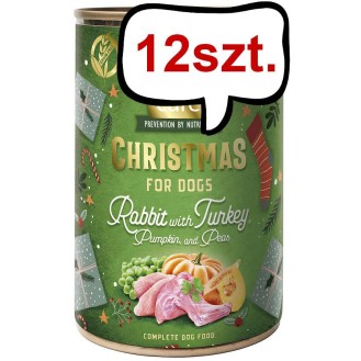 Brit Care Adult Christmas Rabbit&Turkey Mokra Karma dla psa op. 400g Pakiet 12szt.