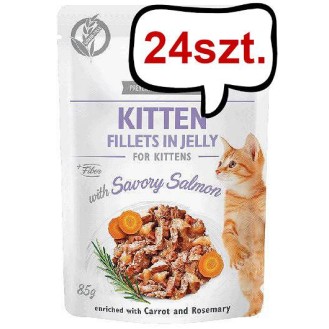 Brit Care Kitten Salmon JELLY Mokra karma dla kociąt op. 85g SASZETKA Pakiet 24szt.