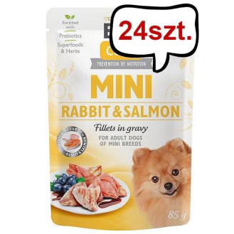 Brit Care Mini Adult Rabbit&Salmon Mokra Karma dla psa op. 85g Pakiet 24szt.