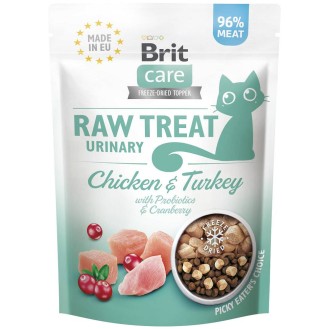 Brit Care Przysmak Raw Treat Urinary Chicken&Turkey dla kota op. 40g