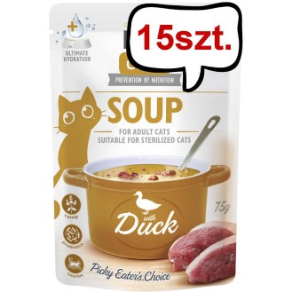 Brit Care Adult Soup Duck Mokra Karma dla kota op. 75g Pakiet 15szt.