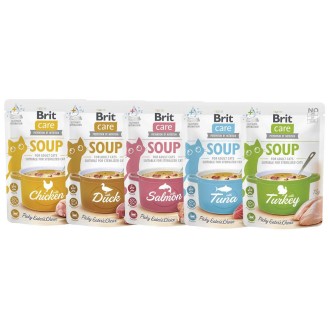 Brit Care Adult Soup Pakiet degustacyjny Mokra Karma dla kota op. 5x75g