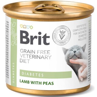 Brit Veterinary Diet Diabetes Lamb&Pea Mokra Karma dla kota op. 200g