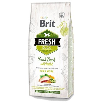 Brit Fresh Run&Work Adult Active Duck with Millet Sucha Karma dla psa op. 2x12kg MEGA-PAK