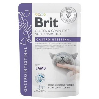 Brit Veterinary Diet Gastrointestinal Lamb Mokra Karma dla kota op. 85g SASZETKA