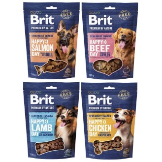 Brit Premium Happy Snacks Pakiet Degustacyjny Przysmak dla psa op. 4x180g