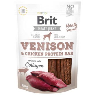 Brit Meaty Jerky Venison Protein Bar dla psa op. 80g
