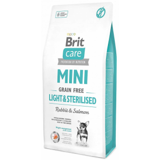 Brit Care MINI Adult Light&Sterilised Rabbit&Salmon Sucha Karma dla psa op. 7kg