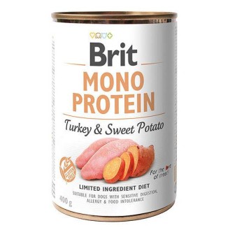 Brit Mono Protein Adult Turkey&Sweet Potato Mokra Karma dla psa op. 400g