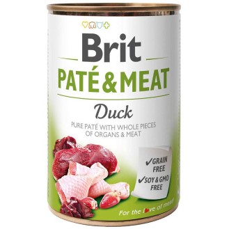 Brit Pate&Meat Adult Duck Mokra Karma dla psa op. 800g