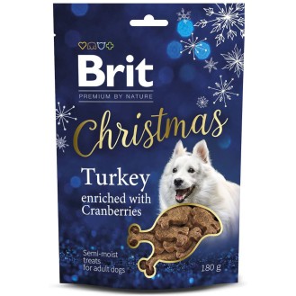 Brit Premium by Nature Christmas Snack Turkey with Cranberries Przysmaki dla psa op. 180g
