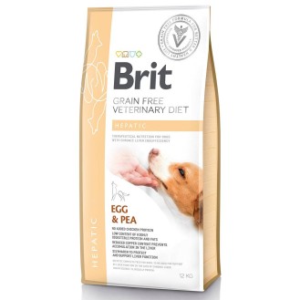 Brit Veterinary Diet Hepatic Egg&Pea Sucha Karma dla psa op. 12kg